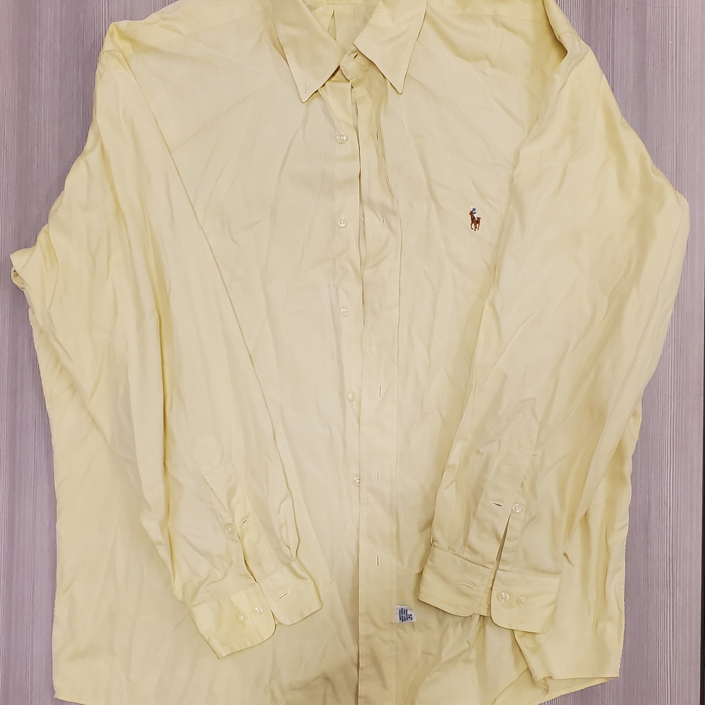 Polo by Ralph Lauren Yellow Casual Button Down Shirt